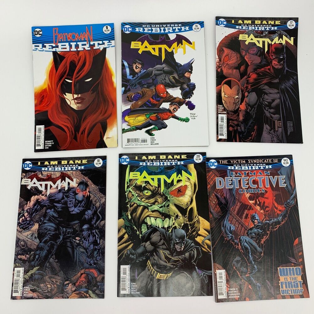 Batman Batwoman REBIRTH Batman Detective Comics DC Universe lot of 12